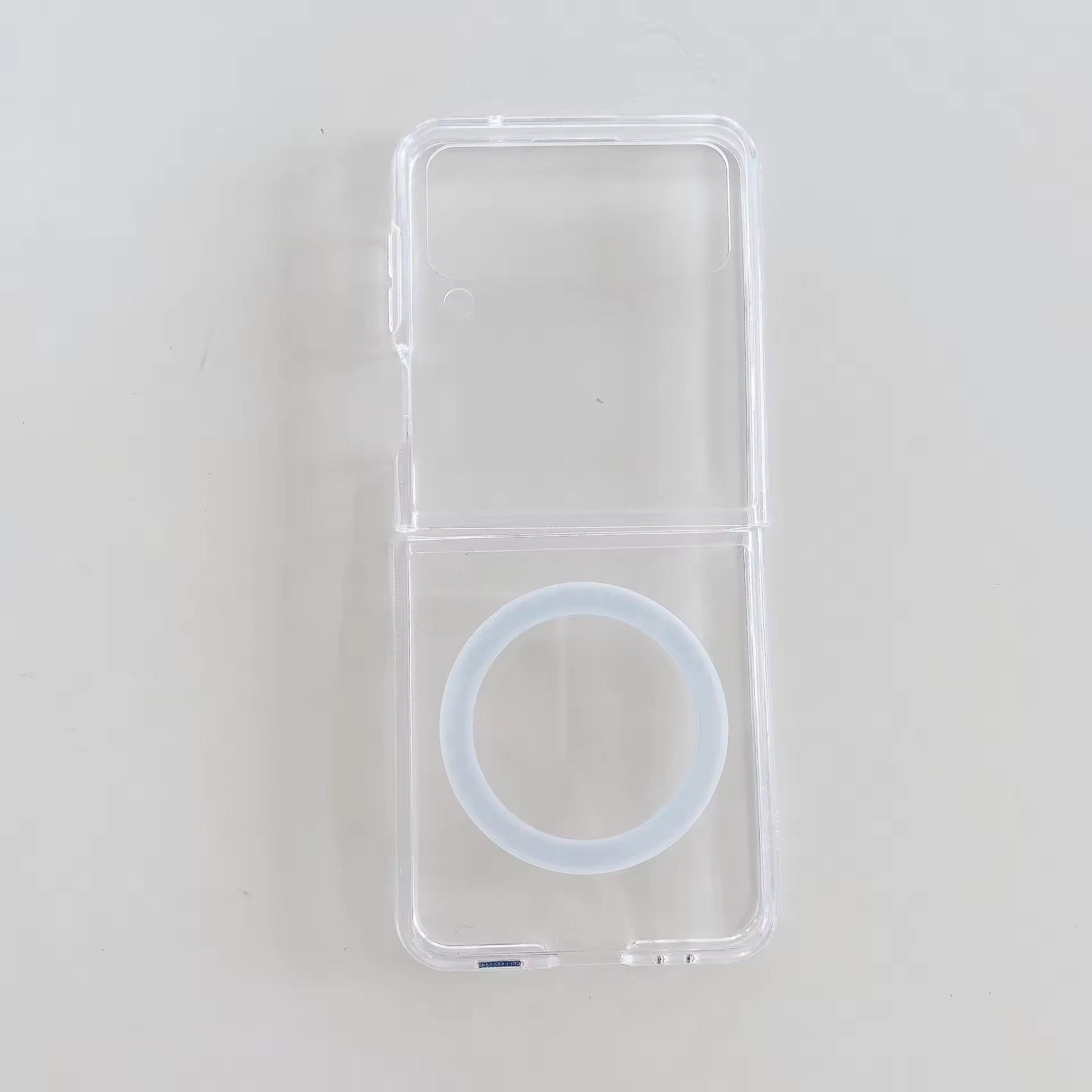 Transparent Magnetic Case for Samsung Galaxy fold 6 5 4 3 5G Phone Case with Magnet for Samsung Z Flip 6/Z Flip 5 4 3