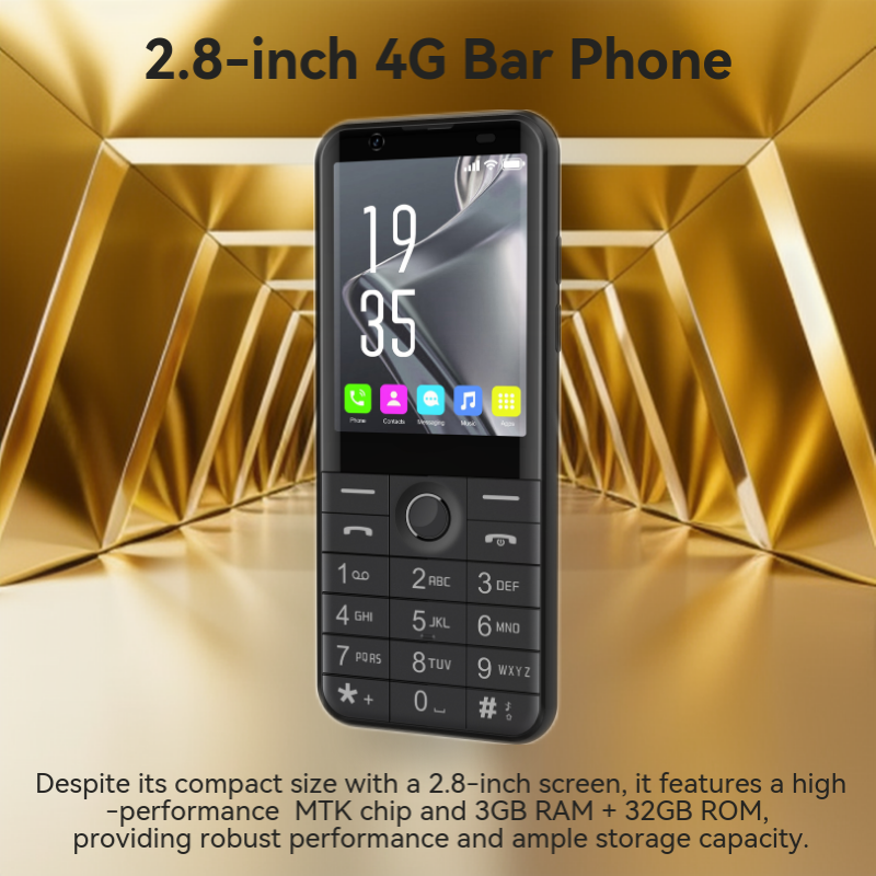 4G LTE Dual SIM Card Loudspeaker Call Touch Screen Android 13 MP3 Keyboard Mobile Telephones