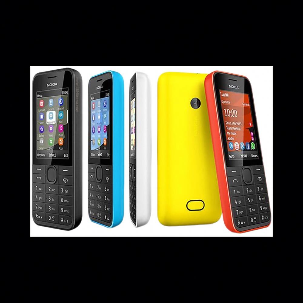 Dual SIM Arabic Original CellPhone Russian Keypad Mobile Phone Fit for Nokia 206 208