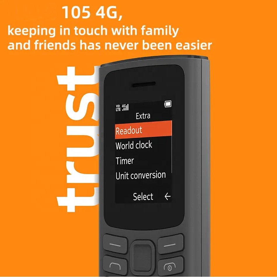 Cheap feature phone Original For Nokia 105 2021 keypad cellphone Dual SIM 150 106 110 125 216 used Bar mobile phones