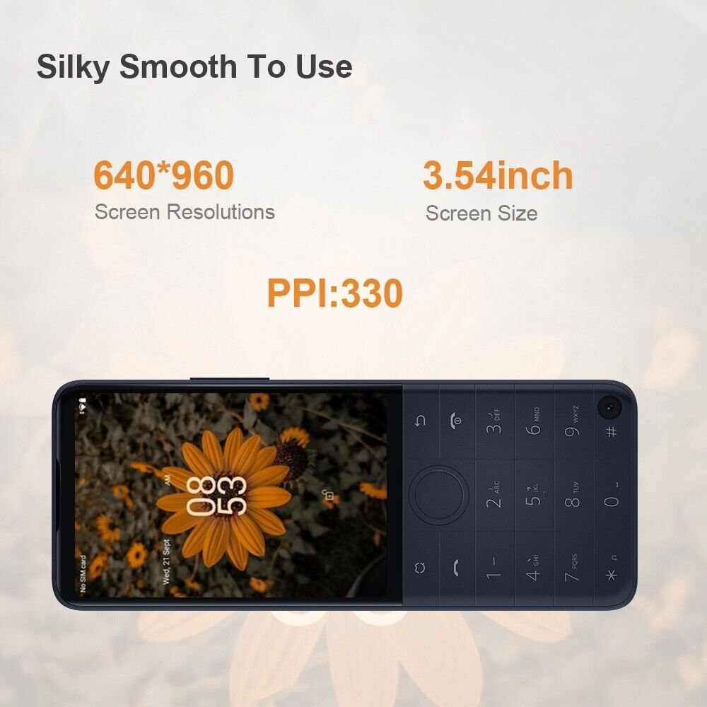 Global Qin F22 Pro 3.5 Inch Touch Screen & Button 4GB 64GB Android 12 4G Smart Mobile Phone