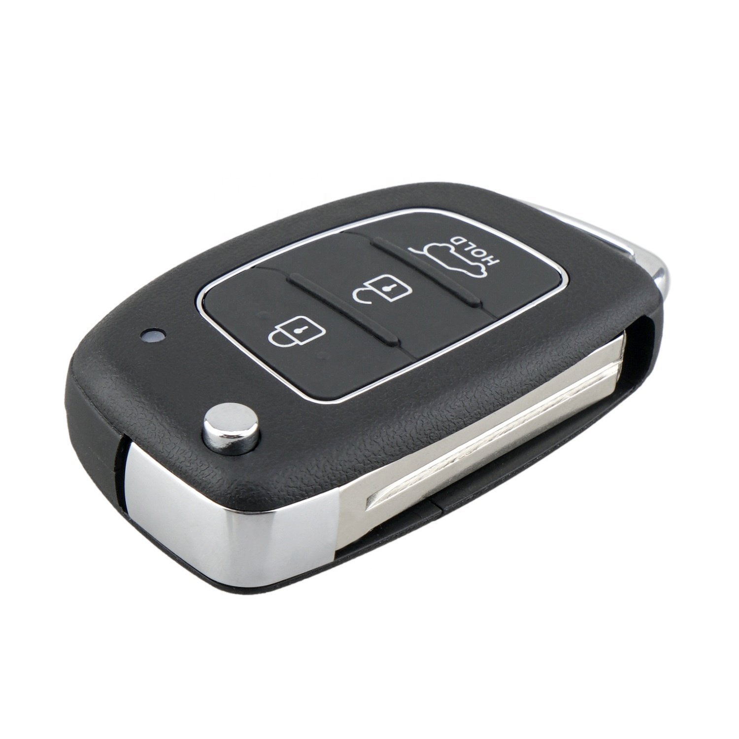 Car Key Shell Vehicle Keys Flip Fob Remote Folding With 3 Buttons For Hyundai SUV
