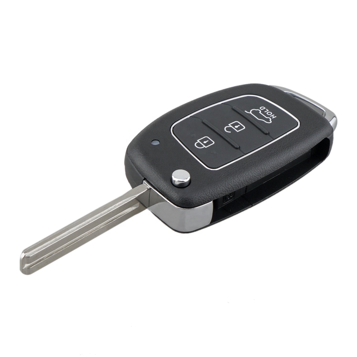Car Key Shell Vehicle Keys Flip Fob Remote Folding With 3 Buttons For Hyundai SUV
