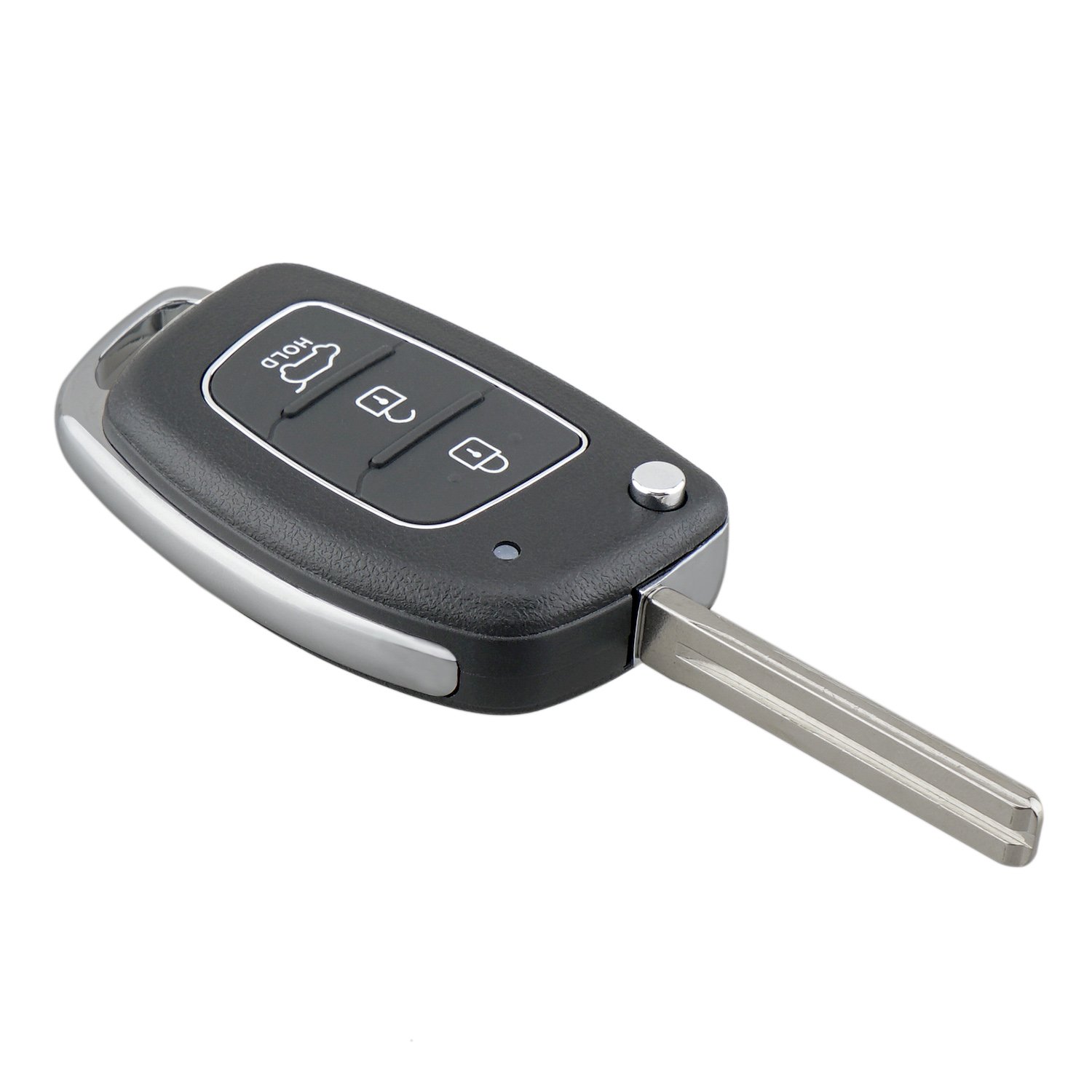 Car Key Shell Vehicle Keys Flip Fob Remote Folding With 3 Buttons For Hyundai SUV