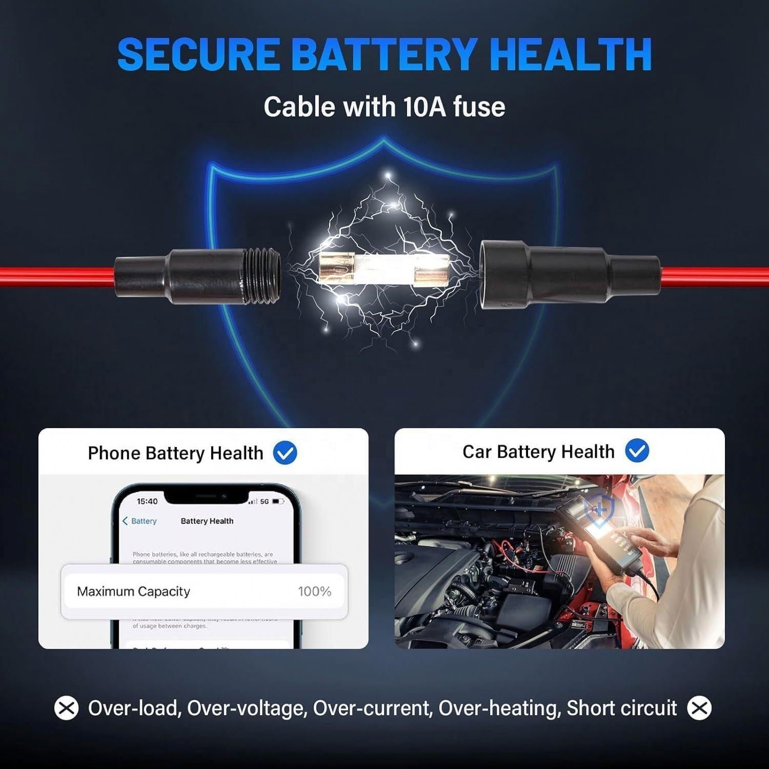 Suitable for Toyota new car modified car phone charger with PD3.0 + QC3.0 digital display voltmeter
