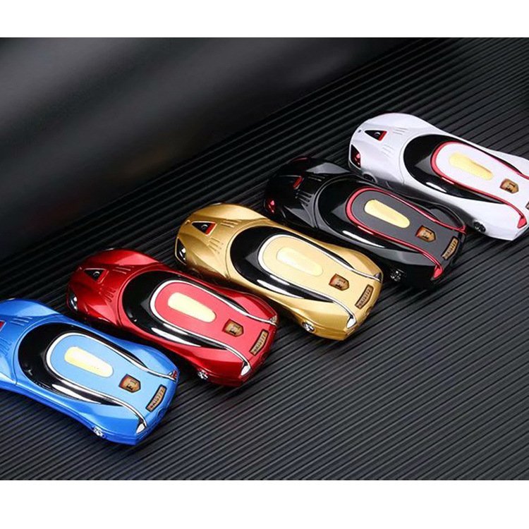 High Quality Custom Car Shape Cellphone F1 Dual Sim Card 1000mah Led Light Cute Phone