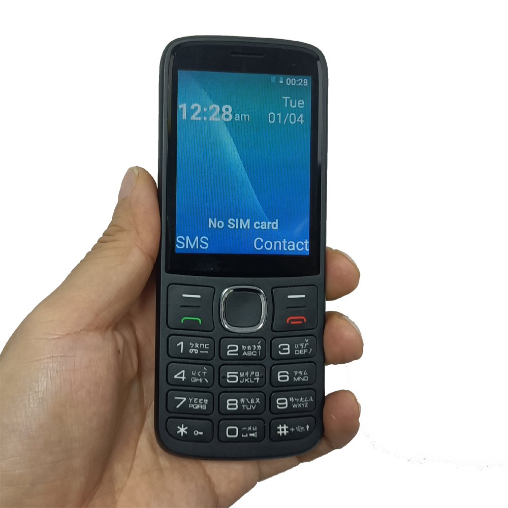 custom development 2.8 inch 4g android feature button phone 4GB+128GB smart T9 keypad feature bar mobile phones smartphone