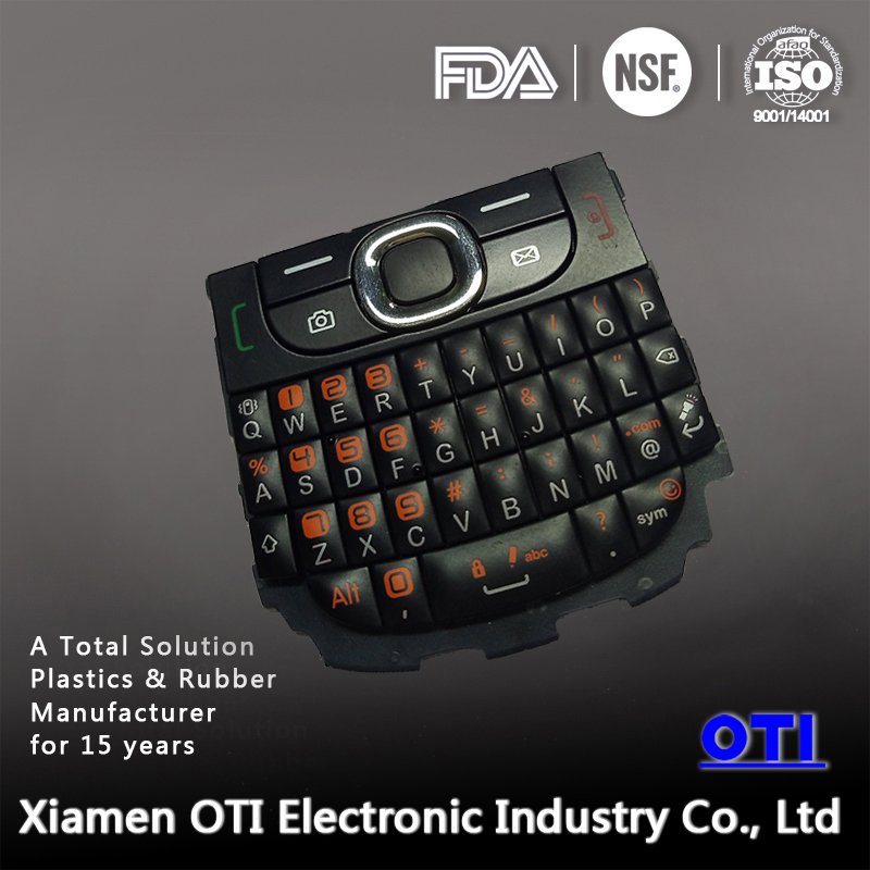 durable silicone qwerty silicone keypad dust-proof button