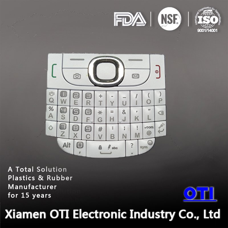 durable silicone qwerty silicone keypad dust-proof button