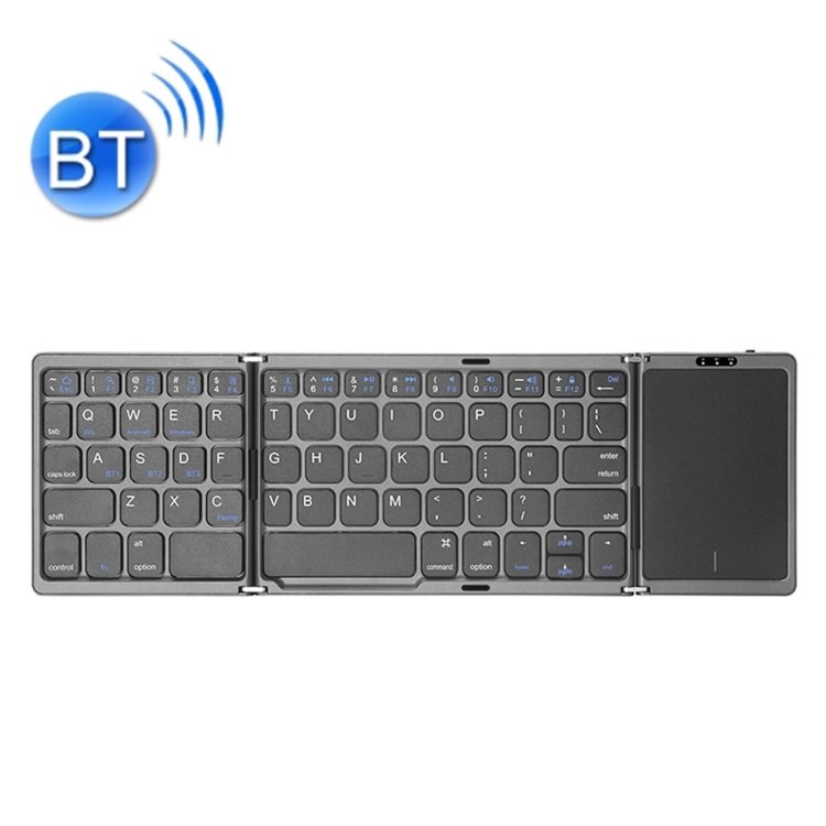 Rechargeable B089T Office Folding Wireless Keyboard with Touchpad For Laptop Mobile Phone Pad Computer
