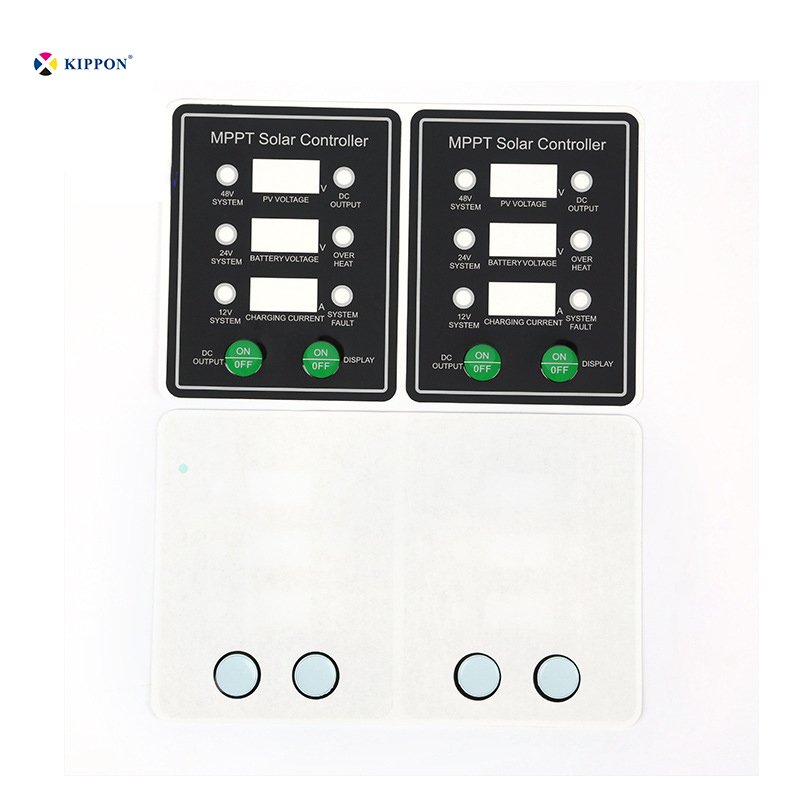 factory Custom 3MS adhesive outdoor sunscreen pc/pet label Graphic overlay front control panel button membrane switch keyboard