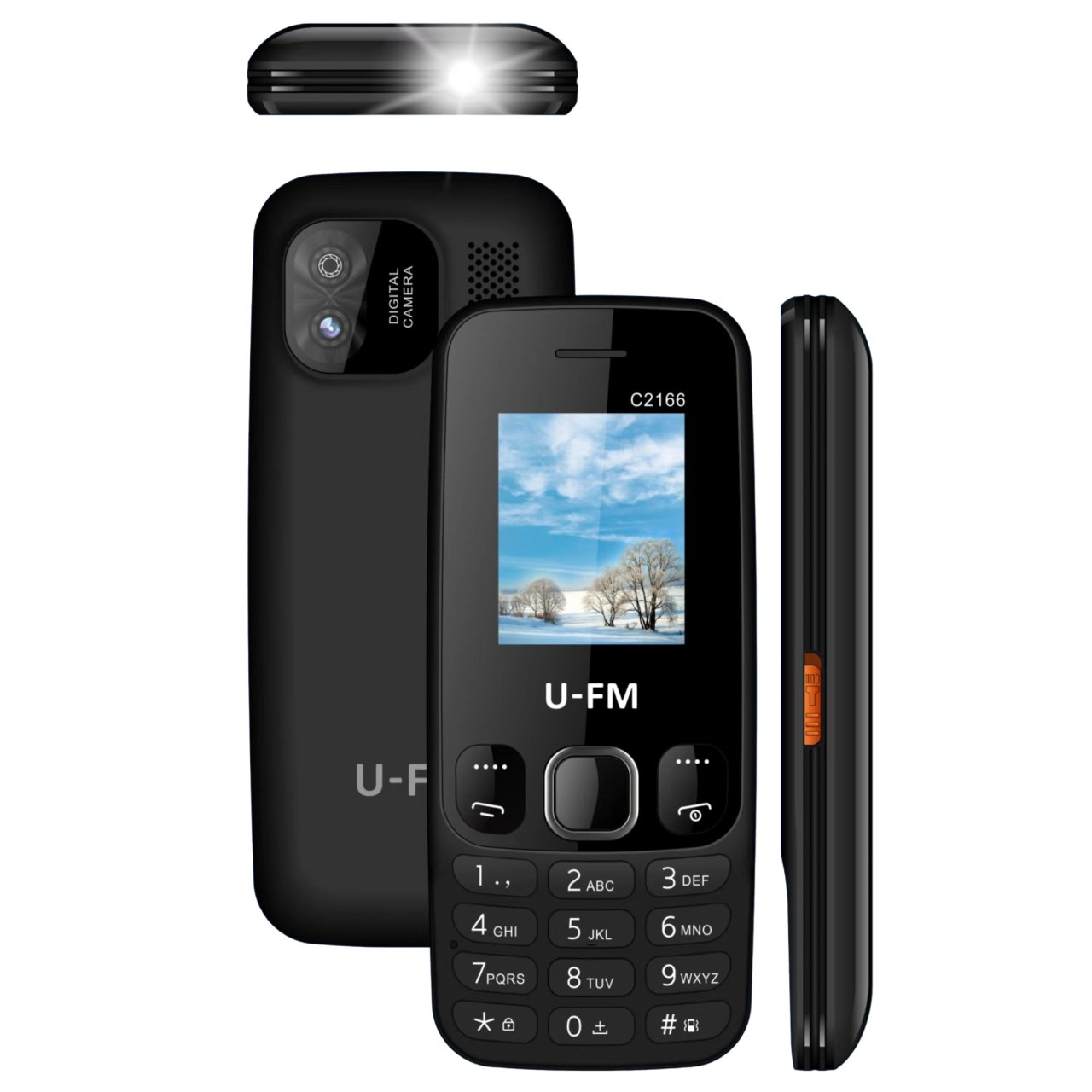 1.77 Inch Triple SIM Key Function Feature Phone 600mah Battery New 2g GSM Button Mobile Phones