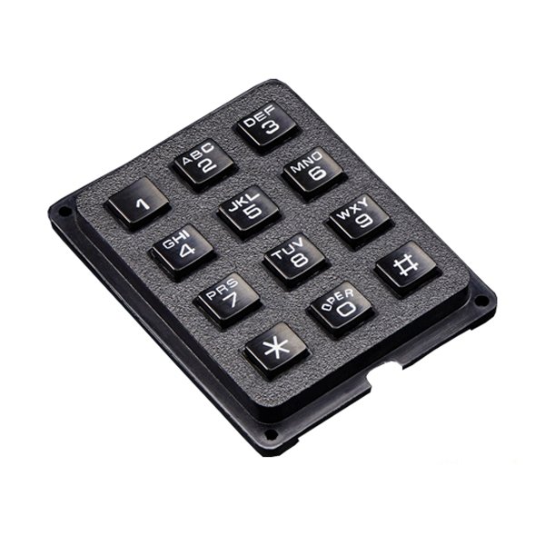 Alphabetic and numeric keypad plastic mobile phone keypad