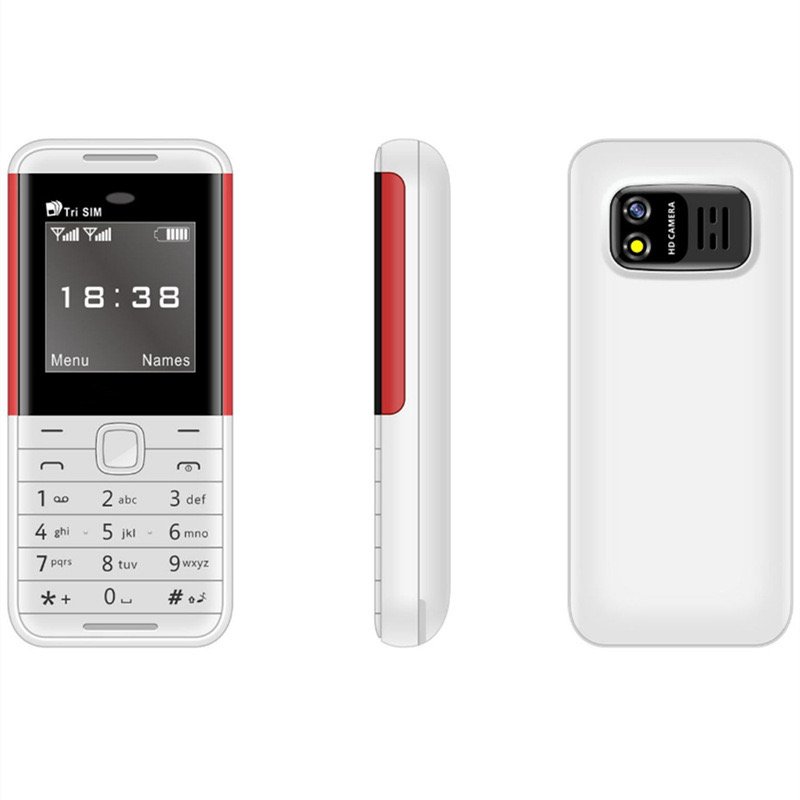 Cross-border mobile BM5310 GSM 3 card mini student bar button non-smartphone small mobile phone