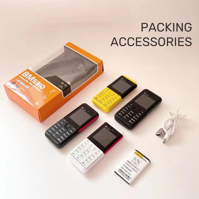 Cross-border mobile BM5310 GSM 3 card mini student bar button non-smartphone small mobile phone