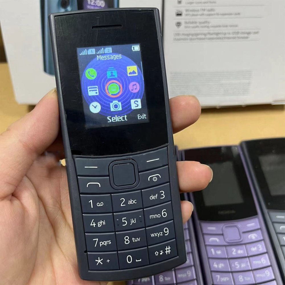Global version Bar feature phone For Nokia 110 4G (2023) 2SIM original unlocked used mobile phone 106 105 8210 keypad cellphone