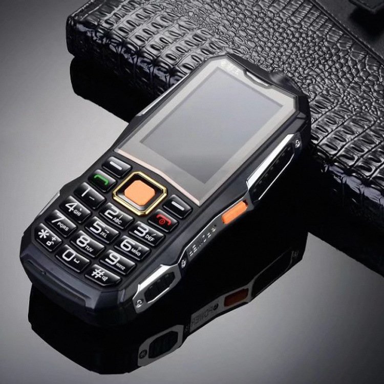 NEW Triple Proofing large battery Flashlight 2G feature phone GSM dialer keypad student cell phone mini elderly phone