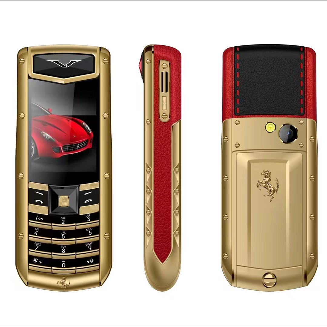 2023 New luxury vertue gold Mini phone V5 dialer keypad cell phone elderly GSM mobile phone factory wholesale