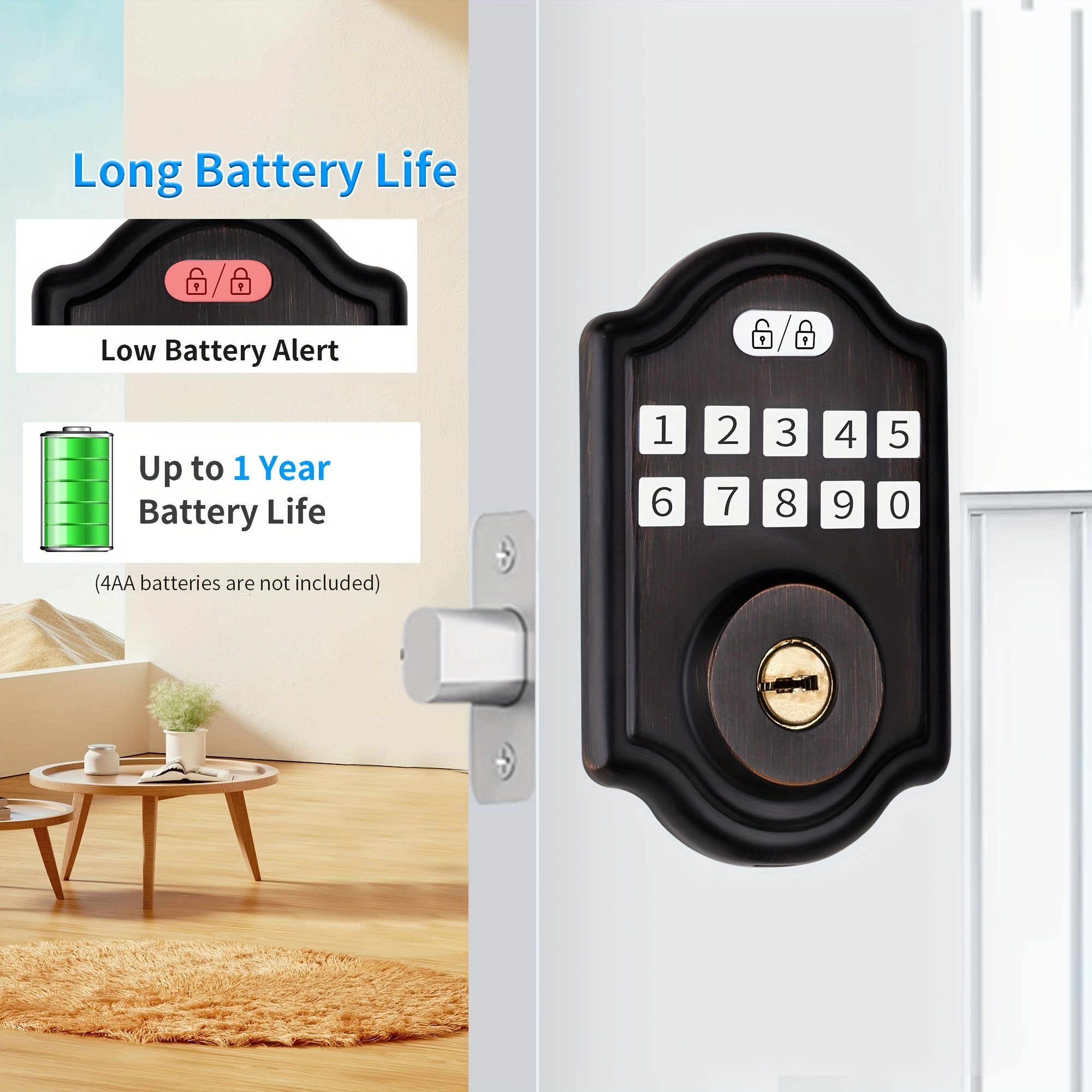 NeweKey Ttlock APP Fingerprint WiFi App Smart Door Lock Mobile Phone Digital Fingerprint Smart Door lock