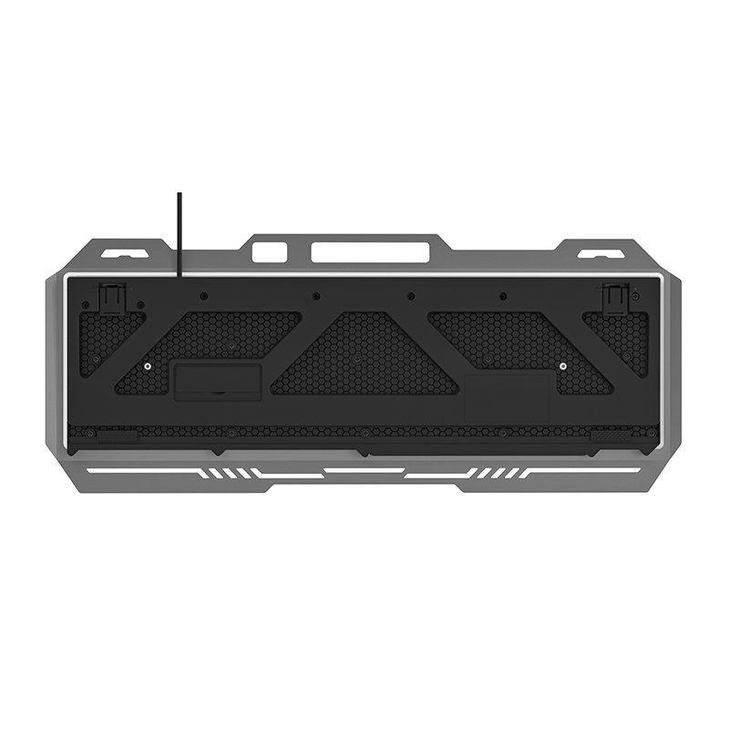 OEM Logo Printing USB LED Backlit Gamer Keyboards USB Wired Keyboard Computer Game Keyboard with phone hole For PC Laptop