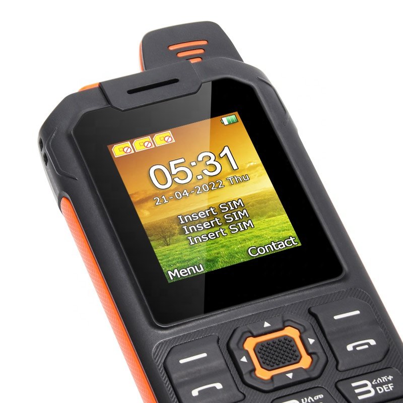New Arrival 1.77 Inch Screen Triple SIM Cards Rugged Style Case Keypad Feature Phone With 1400mAh Big Battery UNIWA XP13