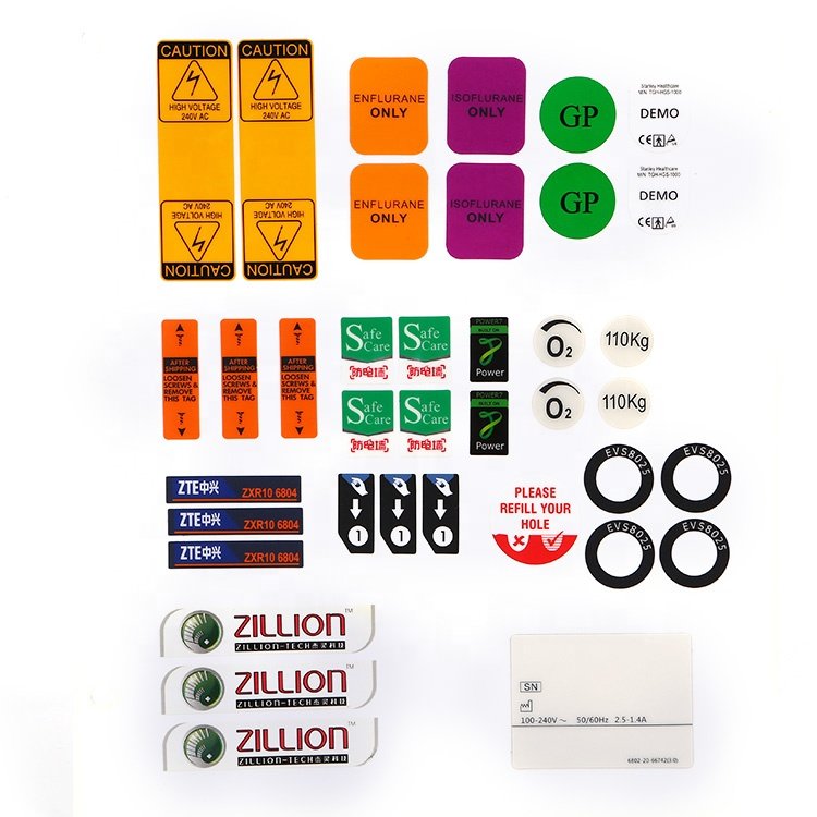 Custom Adhesive Sticker Silk Screen Printing Polycarbonate Polyester Acrylic Label Membrane Keypad Graphic Overlays Electronics