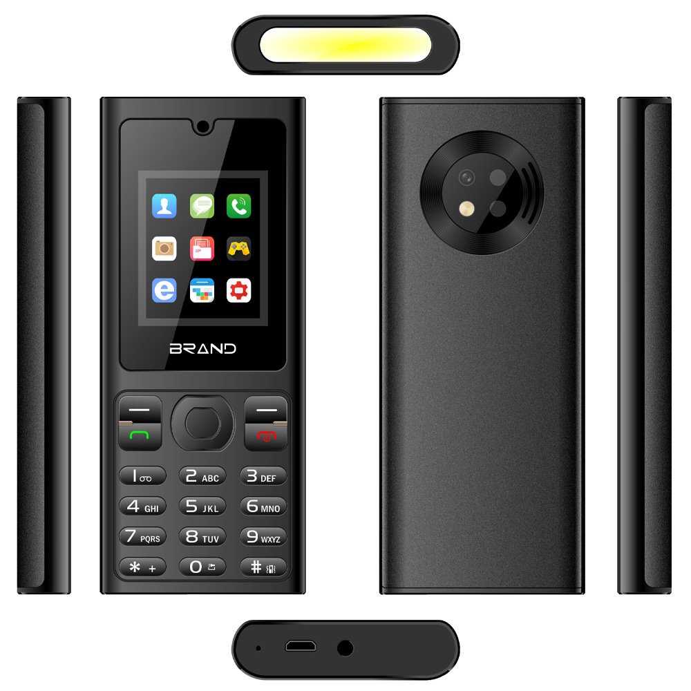 Hot Sale 1.77inch 2G Basic Function Mobilephone GSM Keypad Elderly Mobile Phone 1800mAh OED/ODM South America Africa Market