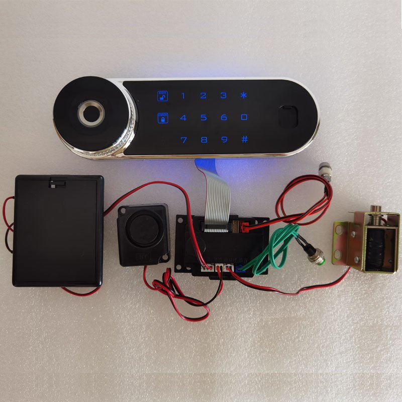 Biometric Fingerprint & Key Access Steel Door Cylinder Electronic Digital Keypad Safes Box Lock Spare Parts
