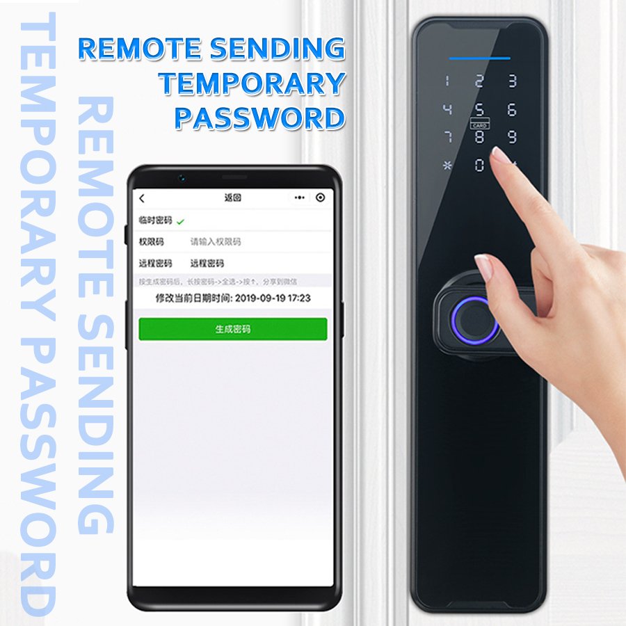 TTlock Tuya App Fingerprint Electronica Cerraduras Deadbolt Digital Para De Puerta Inteligente Interior Door TT Smart Locks