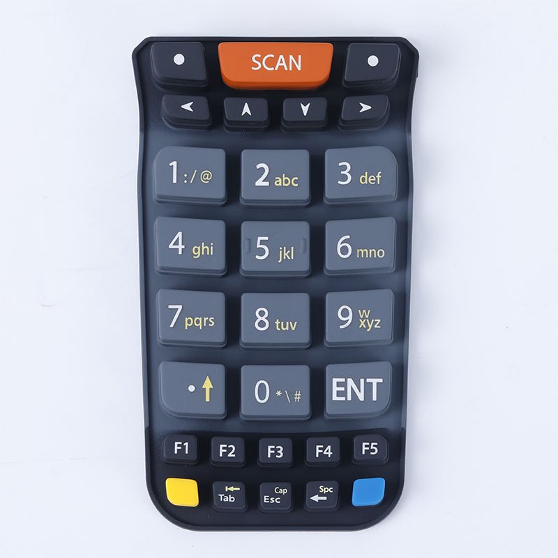 flip phone tablet wireless keypad programmable wireless numeric laser etching silicone keypad.