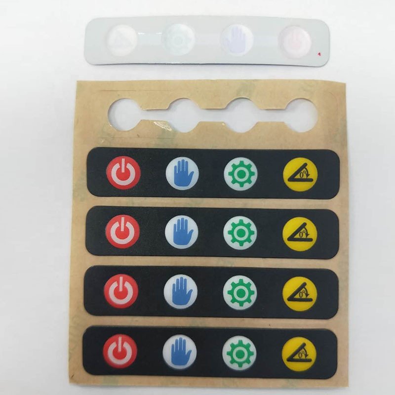 Custom Button Control Flexible Membrane Switch,Led metal dome tactile membrane switch panel keypad