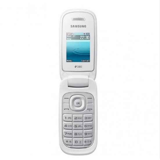 second-hand mobile phone for SAMSUNG E1272(2013 VERSION)used 2g dual-sim card keyboard cheap original flip feature cellphone