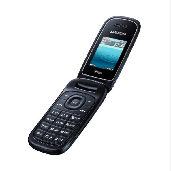 second-hand mobile phone for SAMSUNG E1272(2013 VERSION)used 2g dual-sim card keyboard cheap original flip feature cellphone