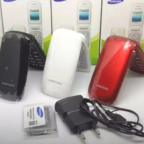 second-hand mobile phone for SAMSUNG E1272(2013 VERSION)used 2g dual-sim card keyboard cheap original flip feature cellphone