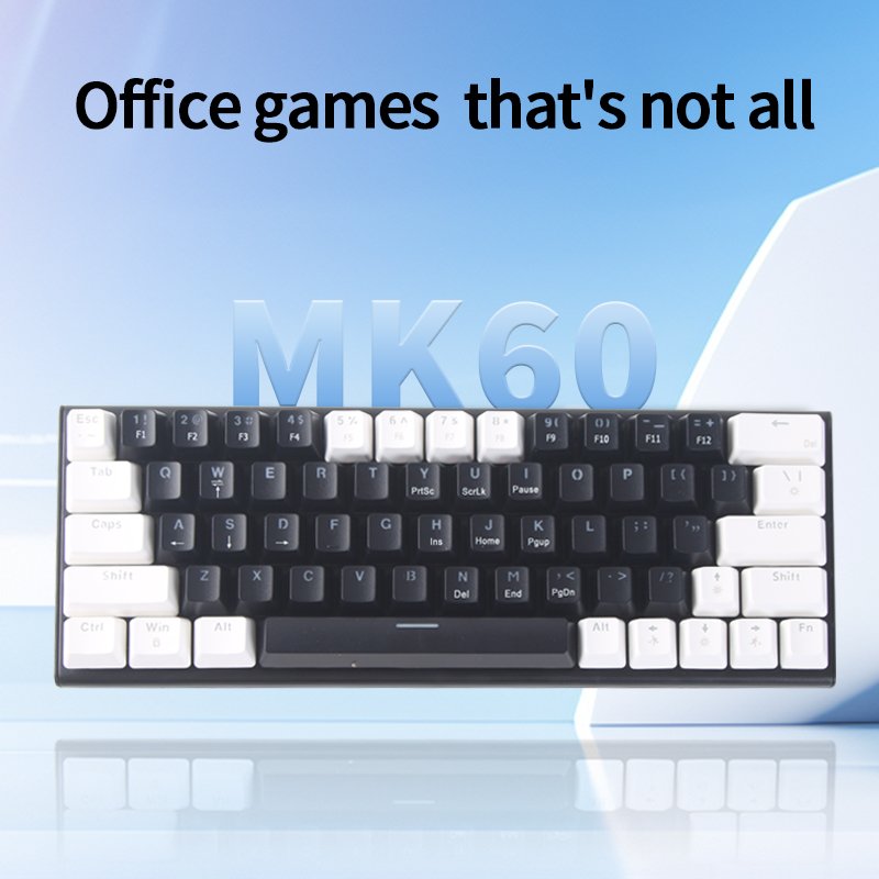 yenibo wired 63 key RGB backlight Hot swap pc teclado mechanic gamer computer accessories 60 mini gaming mechanical keyboard