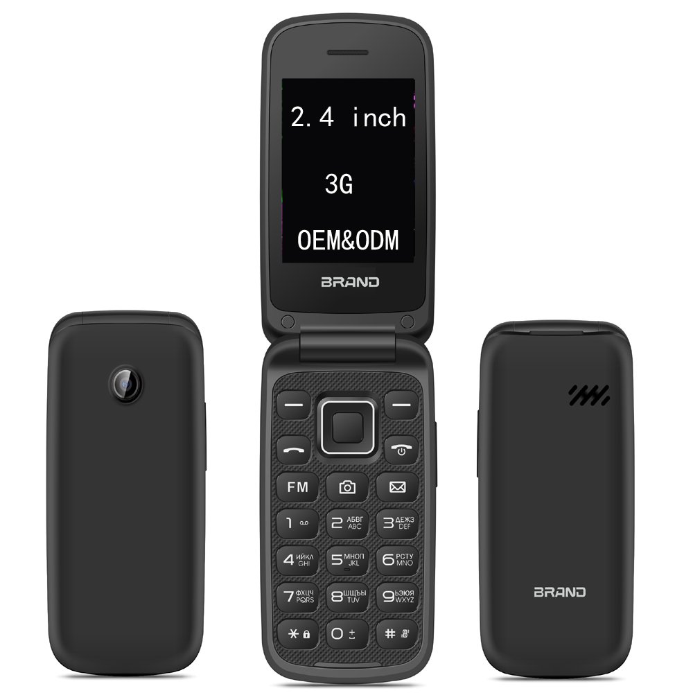 Oem 2.4 inch flip mobile phones big button seniors dual sim keypad cell mobile feature phone flip gsm cellphone