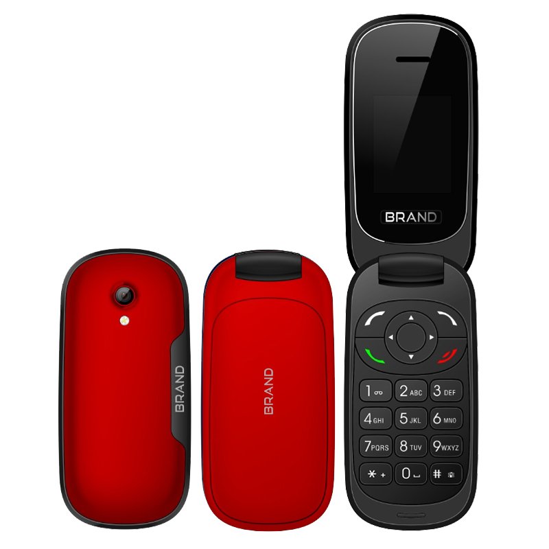 F660 1.77inch 2g GSM Feature Keypad Flip Phone Mobile