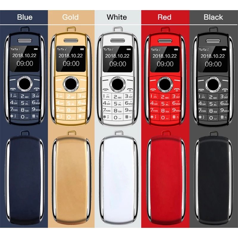 New Mini Mobile Phone X8 0.66" 2G GSM Unlocked Telefone Dual SIM Wireless Bluetooth Dialer Recording Finger Size Small Cellphone