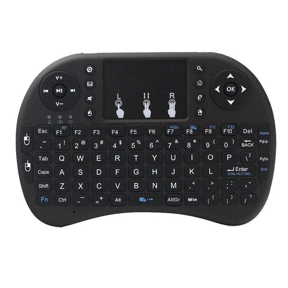 I8 Wireless Mini Keyboard 92Keys Touch computer keyboard with RGB Backlight for Laptop Mobile Phone Office