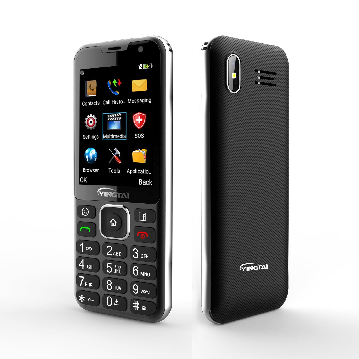 4G Android keypad mobile phone with 2.8inch screen Dual SIM WIFI 1450mAh big sound big button telephone for
