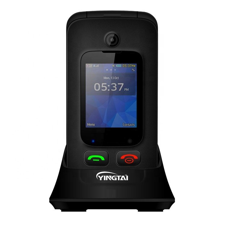 Wholesale 4g senior phone with sos emergency button dual sim dual display keypad mobile phone