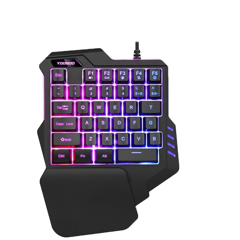 Newest Single Keypad Backlit Gaming Keyboard Mouse For Mobile Phone Game Adaptor