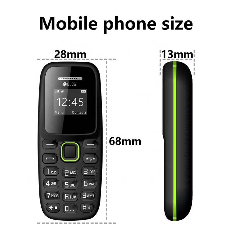 BM310 0.66 Inch Screen Cheap Keypad Mobile Phone 350mAh Dual SIM Card Slots Mini Phone Support 16GB Card Handsfree Headphone