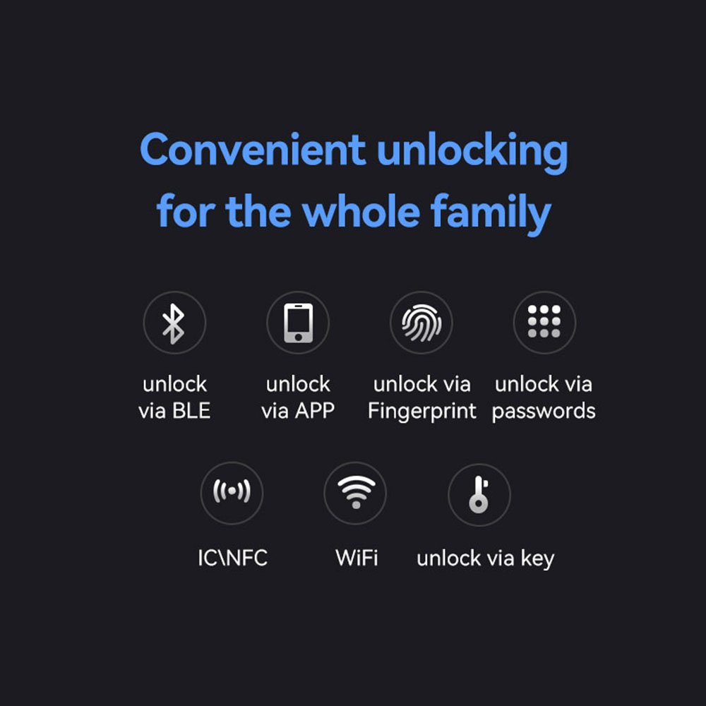 Smart Home Electronic Digital Keypad Deadbolt Door Lock with Biometric Fingerprint TTlock Electronic Locks Smart Door Lock