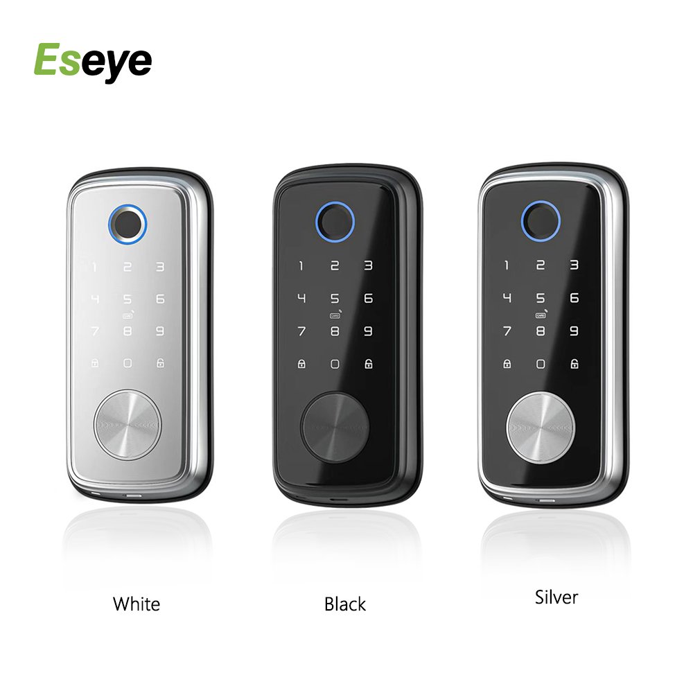 Smart Home Electronic Digital Keypad Deadbolt Door Lock with Biometric Fingerprint TTlock Electronic Locks Smart Door Lock