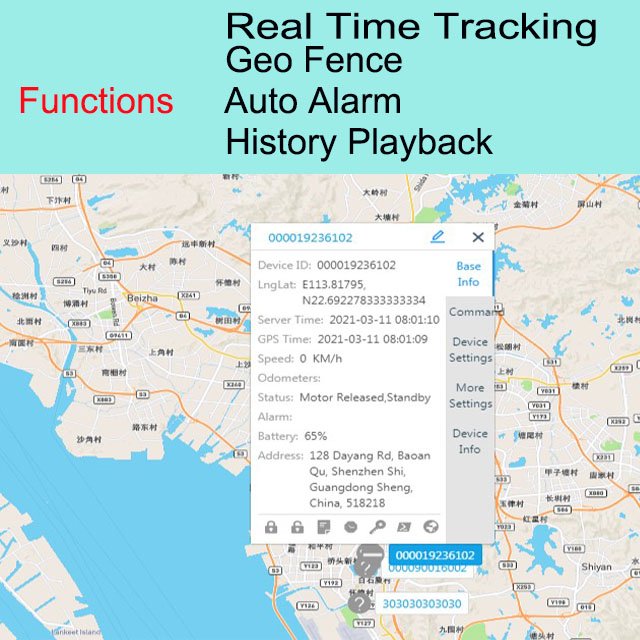 Time-lock trailer track location mobile phone car security smart door lock tracking monitoring gps lock time locking container