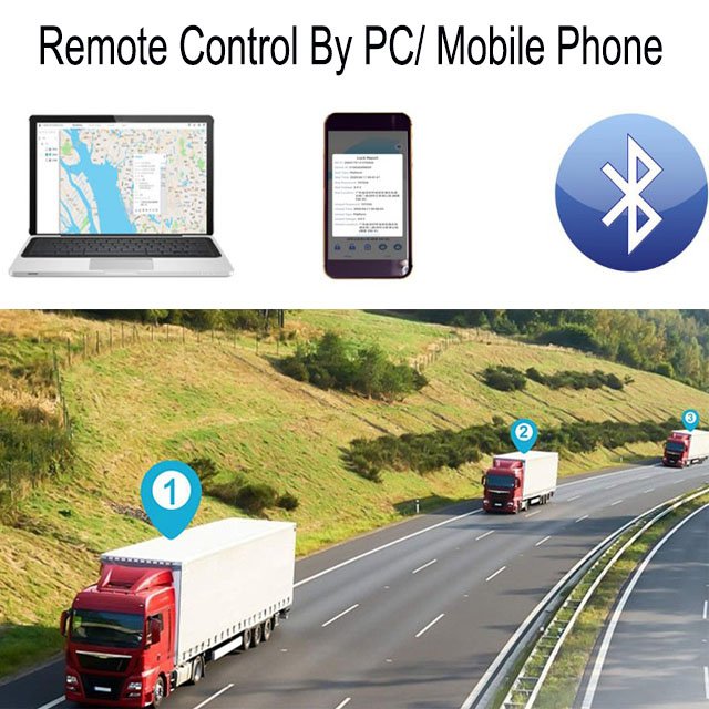 Time-lock trailer track location mobile phone car security smart door lock tracking monitoring gps lock time locking container
