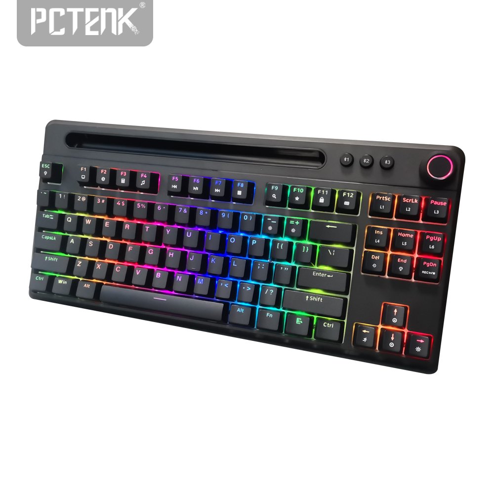 Peripherial Dual Wireless Wired Rechargeable Anti Ghost Mechanical Keyboard Rgb Usb Gaming Backlit Pc Wireless Charger Desktop