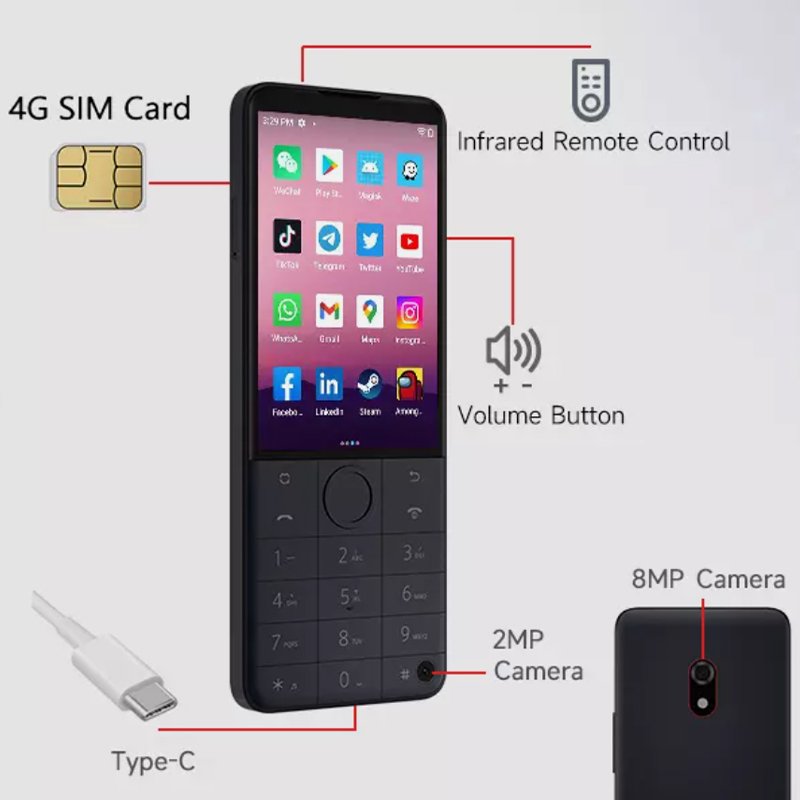 Volume Offers Bulk 4G Mobile Phone Keypad 64G Google Play F22 Pro Duoqin Phone for Men