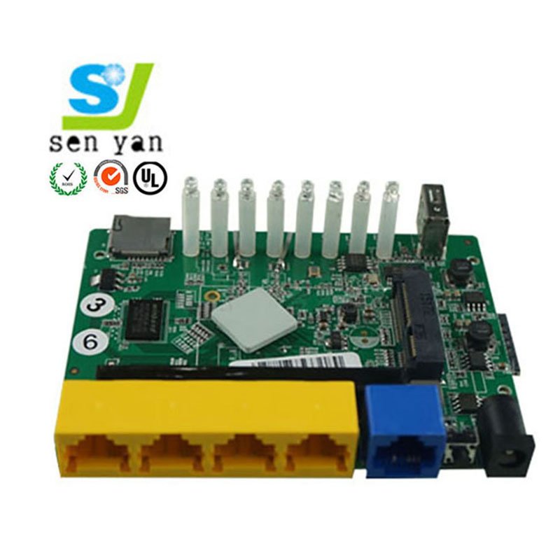 Customized Pcba 2 Lan Poe Openwrt 4G Wifi Wireless Router With Sim Card Pcb Printed Circuit Board